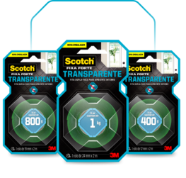 Fitas Scotch® Fixa Forte Transparente