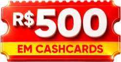 R$500 em cashcards todo dia no game